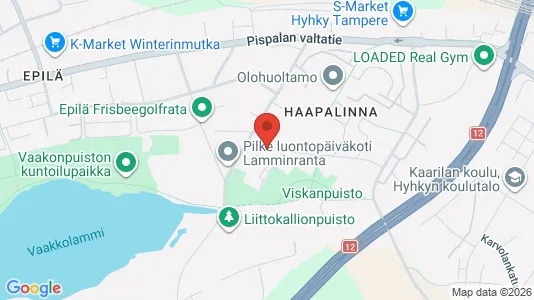 Apartments for rent i Tampere Lounainen - kort over placeringen