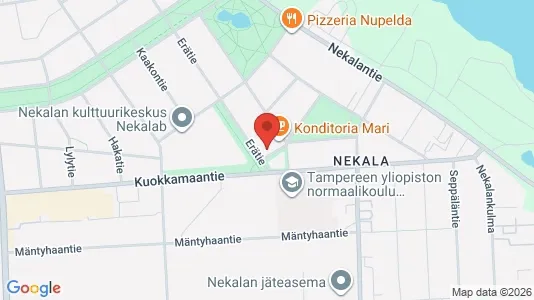Apartments for rent i Tampere Keskinen - kort over placeringen