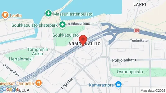 Apartments for rent i Tampere Keskinen - kort over placeringen