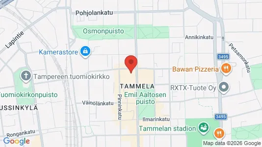 Apartments for rent i Tampere Keskinen - kort over placeringen