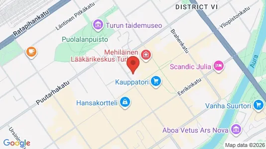 Apartments for rent i Turku - kort over placeringen