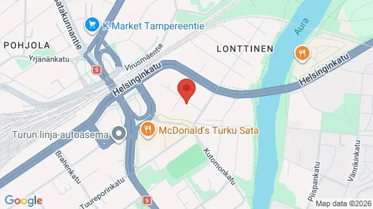 Apartments for rent i Turku - kort over placeringen
