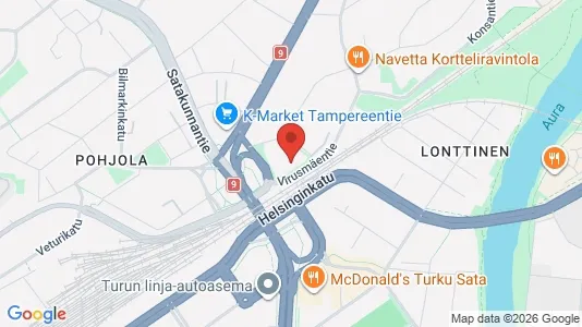 Apartments for rent i Turku - kort over placeringen
