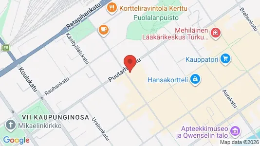 Apartments for rent i Turku - kort over placeringen