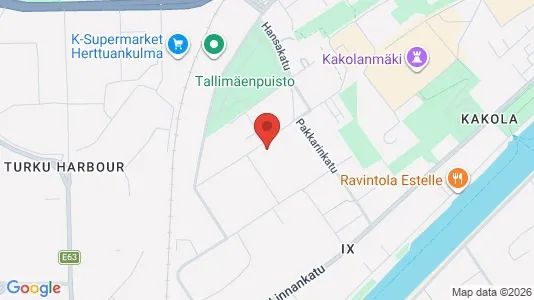 Apartments for rent i Turku - kort over placeringen