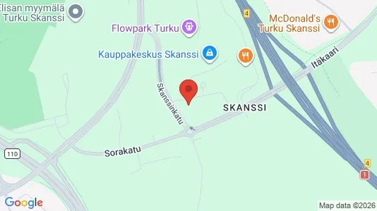 Apartments for rent i Turku - kort over placeringen