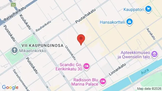 Apartments for rent i Turku - kort over placeringen