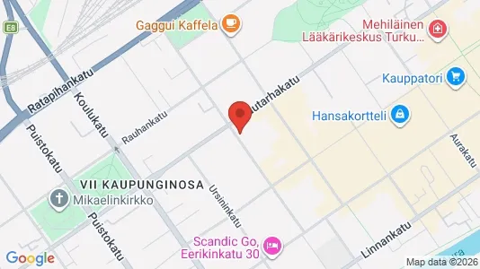 Apartments for rent i Turku - kort over placeringen