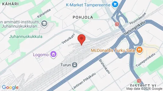 Apartments for rent i Turku - kort over placeringen