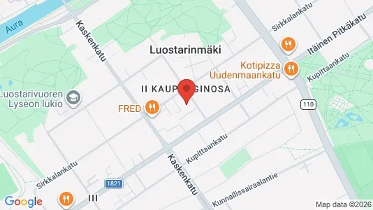 Apartments for rent i Turku - kort over placeringen