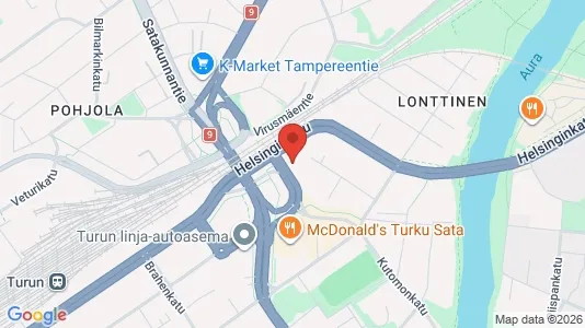 Apartments for rent i Turku - kort over placeringen