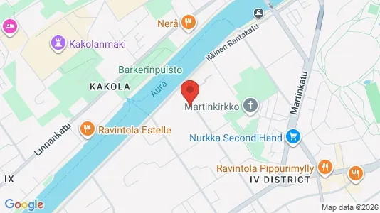 Apartments for rent i Turku - kort over placeringen
