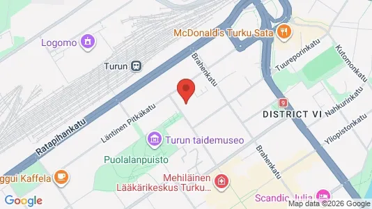 Apartments for rent i Turku - kort over placeringen