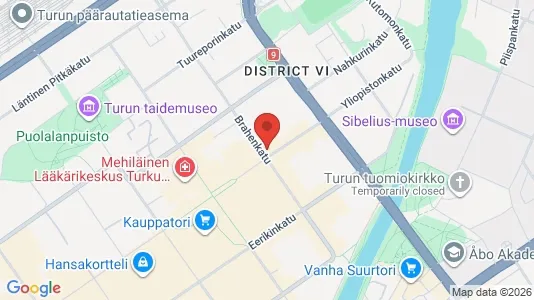 Apartments for rent i Turku - kort over placeringen