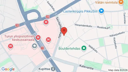 Apartments for rent i Turku - kort over placeringen