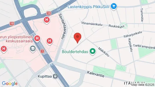 Apartments for rent i Turku - kort over placeringen