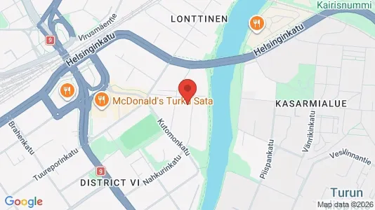 Apartments for rent i Turku - kort over placeringen