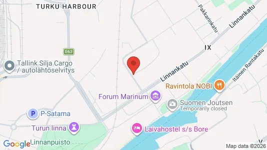 Apartments for rent i Turku - kort over placeringen