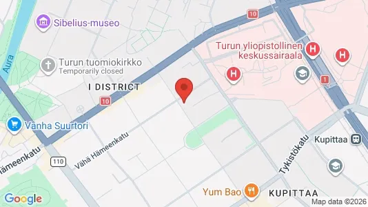 Apartments for rent i Turku - kort over placeringen