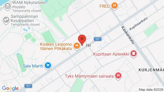 Apartments for rent i Turku - kort over placeringen