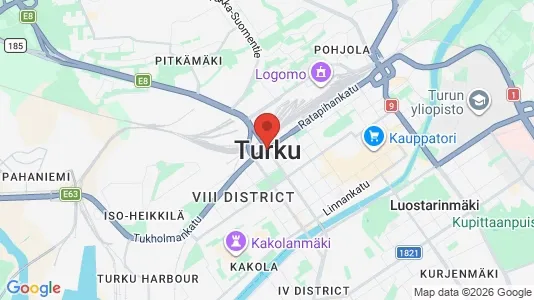 Houses for rent i Turku - kort over placeringen