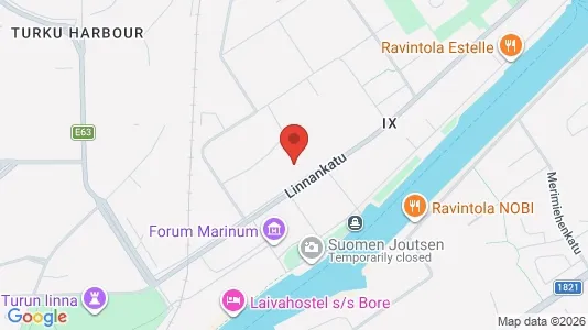 Apartments for rent i Turku - kort over placeringen