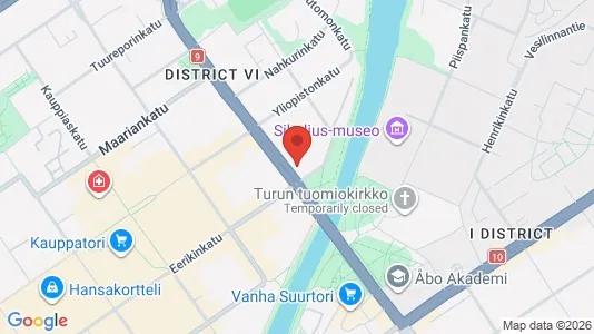 Apartments for rent i Turku - kort over placeringen