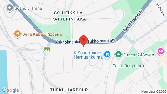 Apartments for rent i Turku - kort over placeringen
