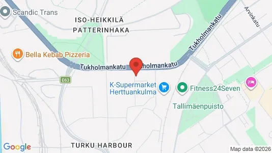 Apartments for rent i Turku - kort over placeringen