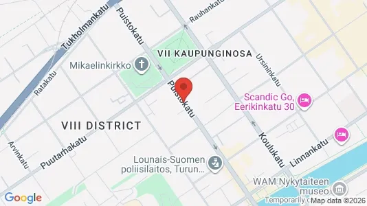 Apartments for rent i Turku - kort over placeringen