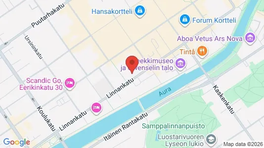 Apartments for rent i Turku - kort over placeringen