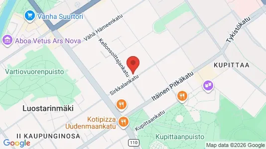 Apartments for rent i Turku - kort over placeringen