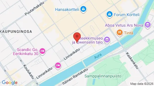 Apartments for rent i Turku - kort over placeringen