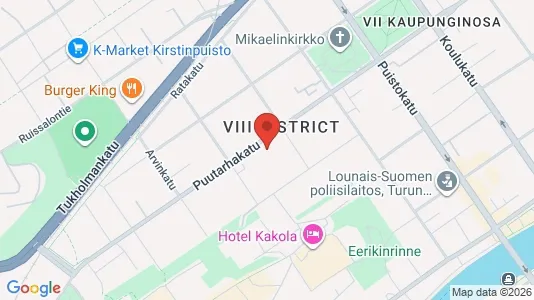 Apartments for rent i Turku - kort over placeringen