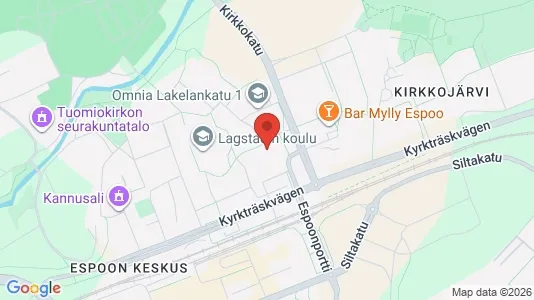 Apartments for rent i Espoo - kort over placeringen