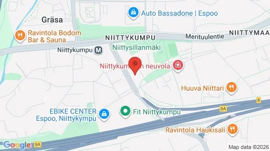 Apartments for rent i Espoo - kort over placeringen