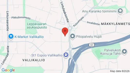 Apartments for rent i Espoo - kort over placeringen