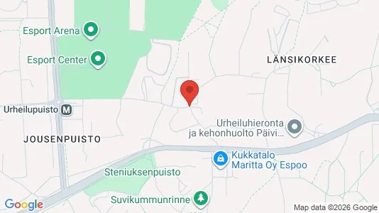 Apartments for rent i Espoo - kort over placeringen