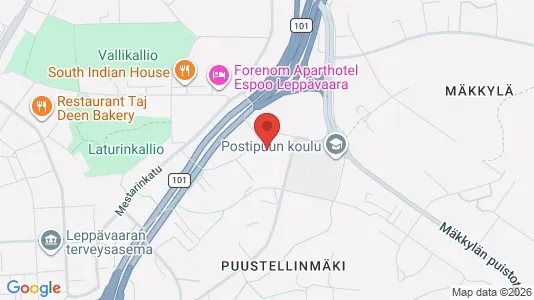 Apartments for rent i Espoo - kort over placeringen