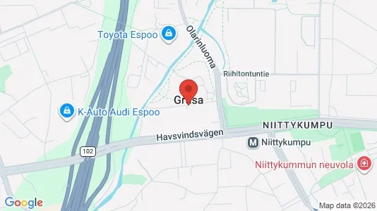 Apartments for rent i Espoo - kort over placeringen
