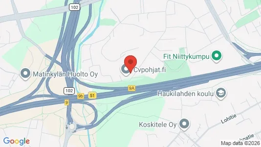 Apartments for rent i Espoo - kort over placeringen