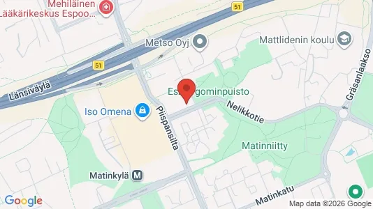Apartments for rent i Espoo - kort over placeringen