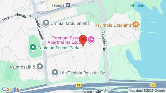 Apartments for rent i Espoo - kort over placeringen