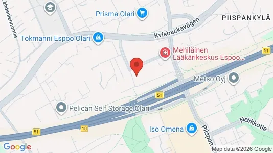 Apartments for rent i Espoo - kort over placeringen