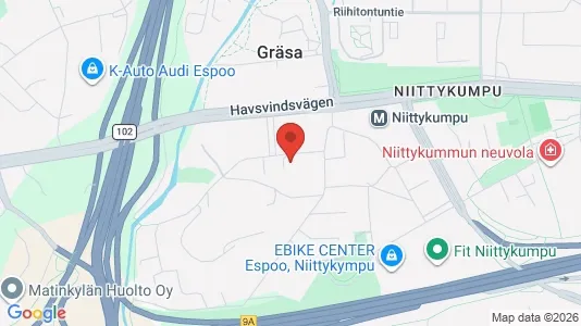 Apartments for rent i Espoo - kort over placeringen