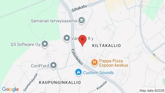 Apartments for rent i Espoo - kort over placeringen