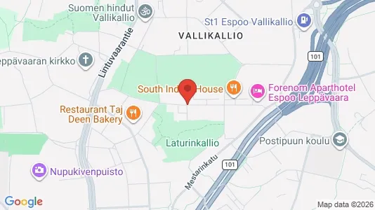 Apartments for rent i Espoo - kort over placeringen