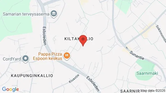 Apartments for rent i Espoo - kort over placeringen