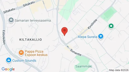 Apartments for rent i Espoo - kort over placeringen