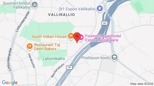 Apartments for rent i Espoo - kort over placeringen